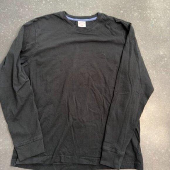 Brooks Brothers Long-Sleeve Black T-Shirt – Size M - Picture 2 of 9